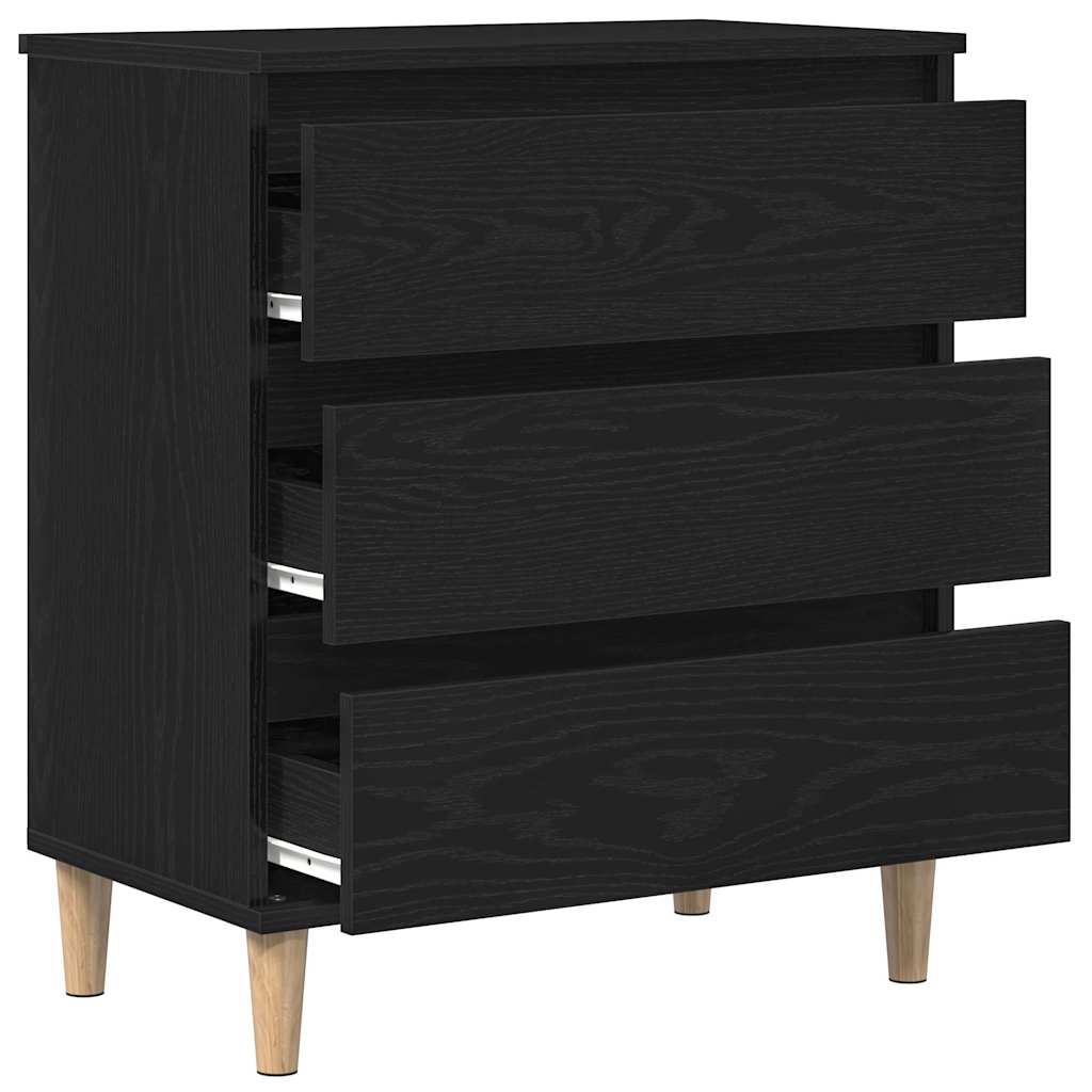 Vitrina Roble Negro 60 x 35 x 70 cm Madera contrachapada