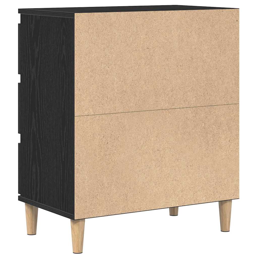 Vitrina Roble Negro 60 x 35 x 70 cm Madera contrachapada