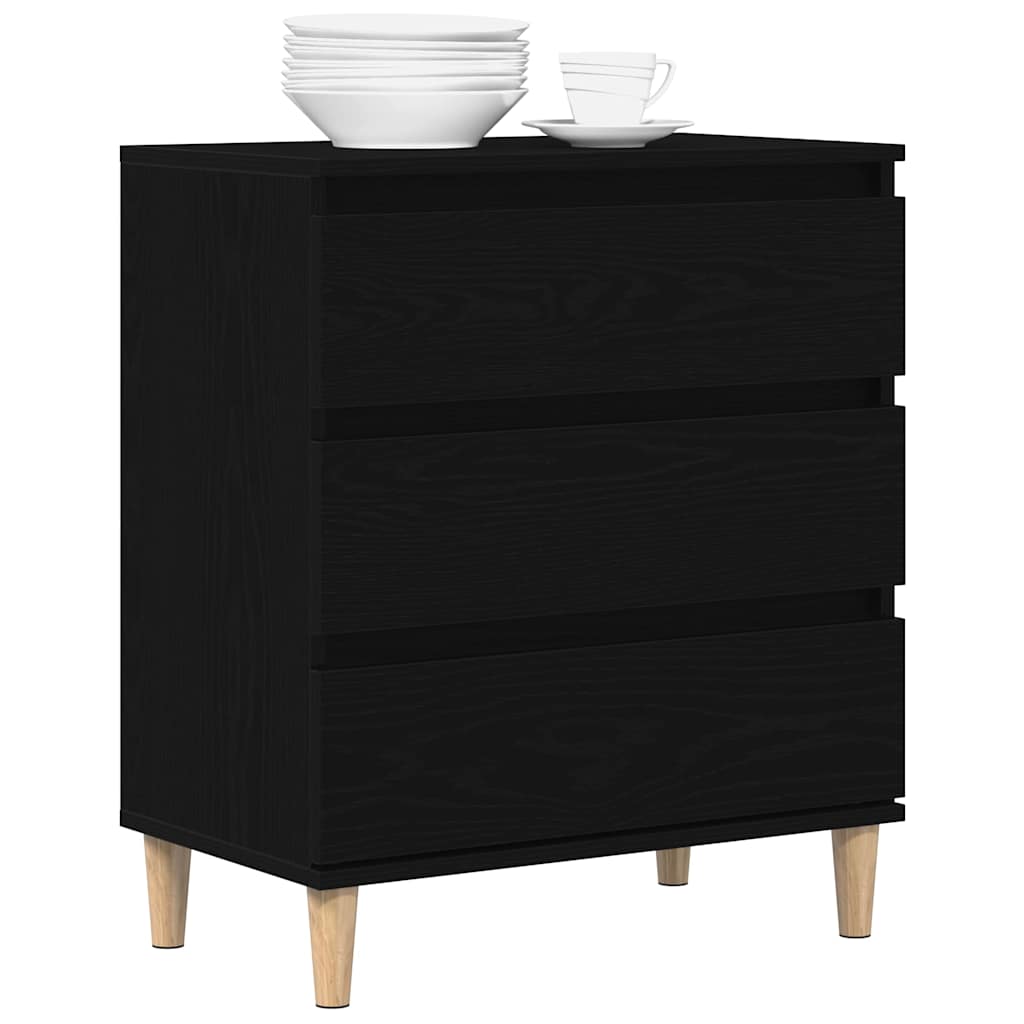 Vitrina Roble Negro 60 x 35 x 70 cm Madera contrachapada