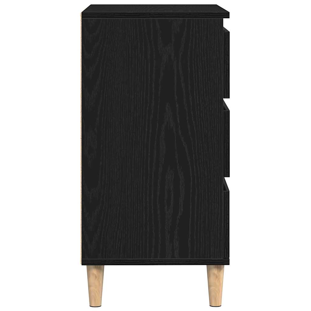 Vitrina Roble Negro 60 x 35 x 70 cm Madera contrachapada