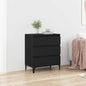 Black Oak Display Cabinet 60 x 35 x 70 cm Plywood