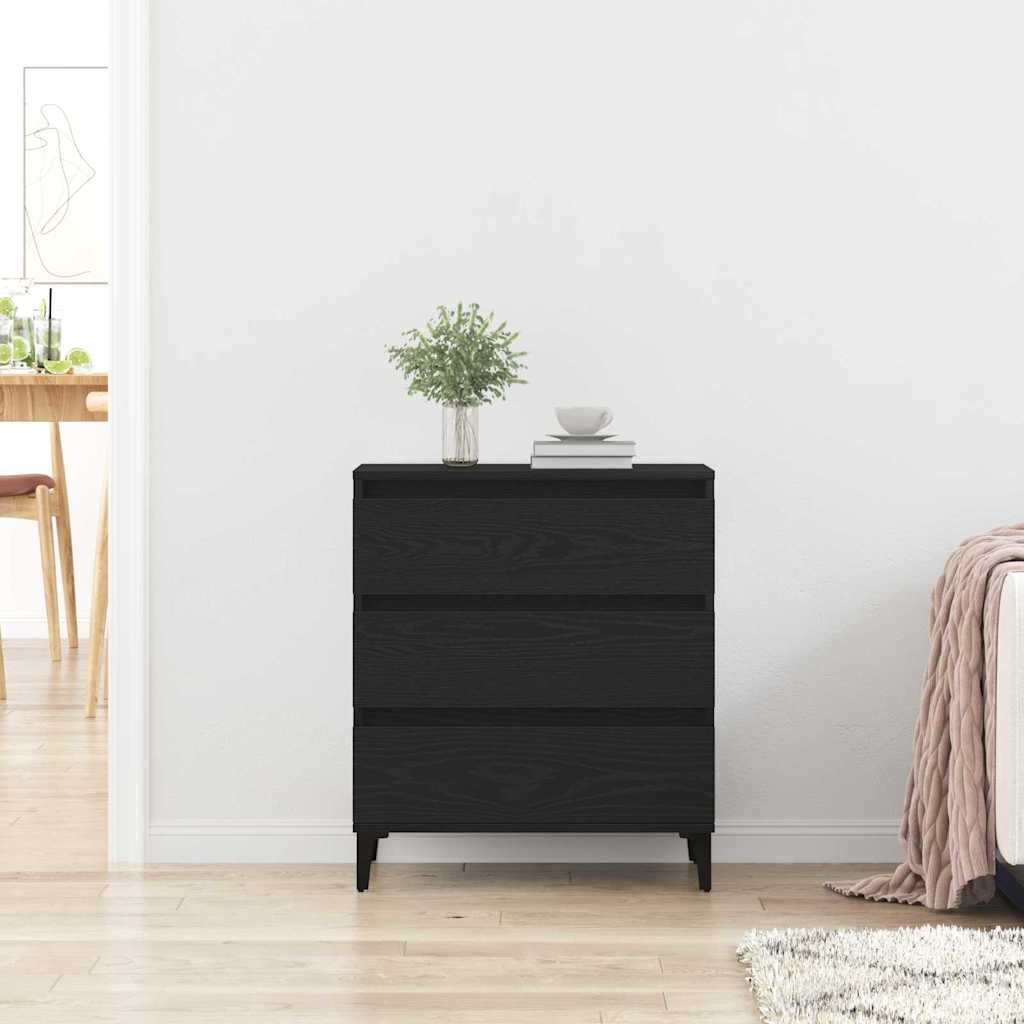 Vitrina Roble Negro 60 x 35 x 70 cm Madera contrachapada