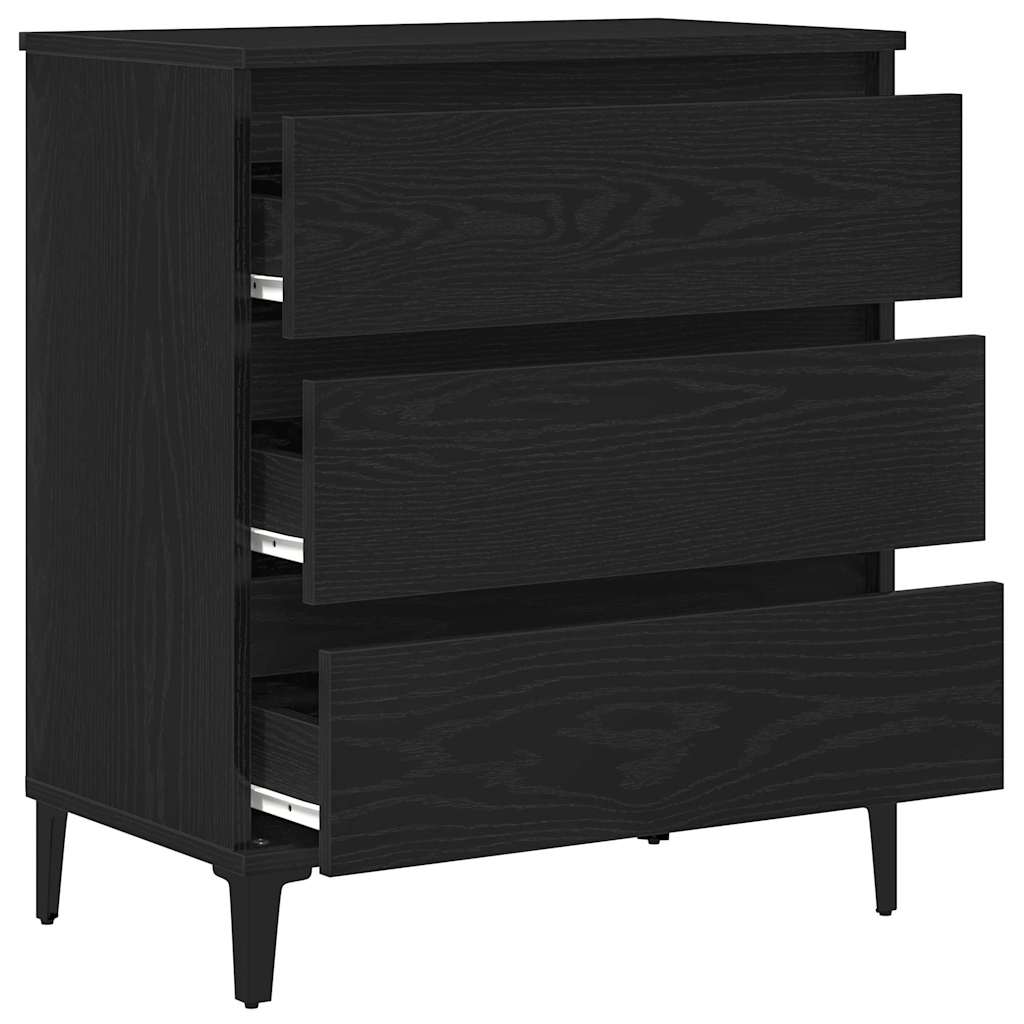 Vitrina Roble Negro 60 x 35 x 70 cm Madera contrachapada
