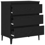 Vitrina Roble Negro 60 x 35 x 70 cm Madera contrachapada