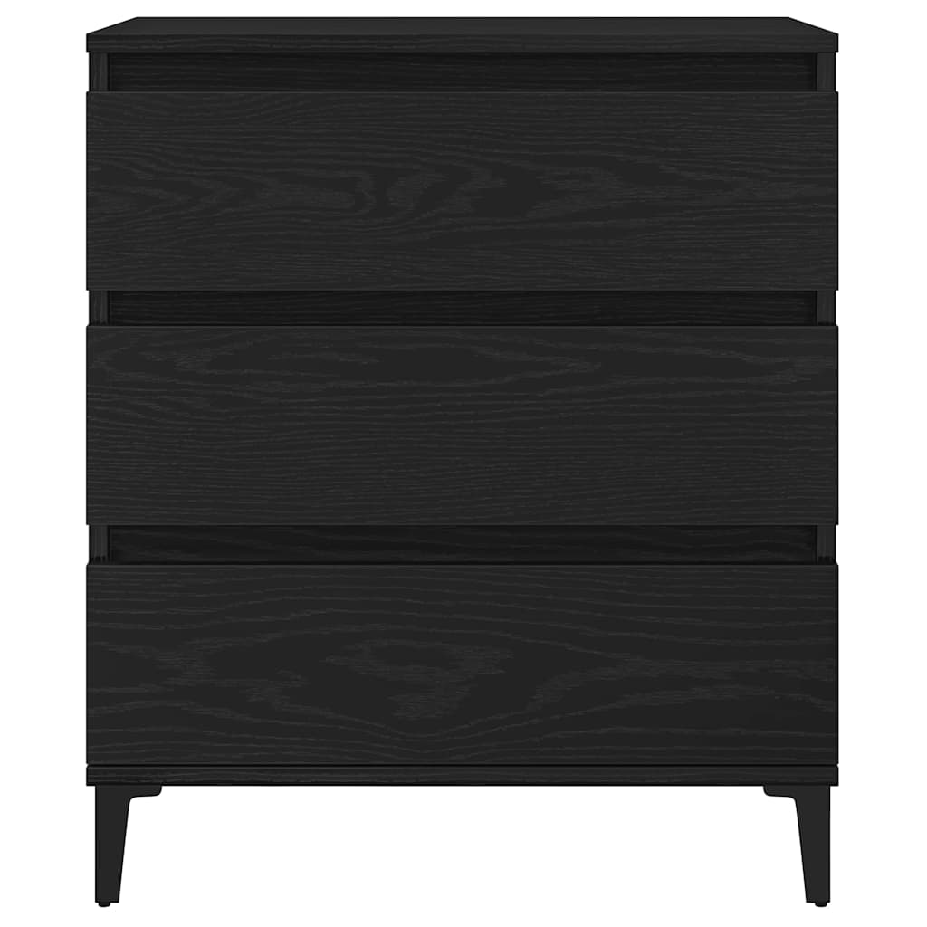 Vitrina Roble Negro 60 x 35 x 70 cm Madera contrachapada