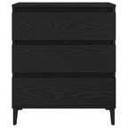 Vitrina Roble Negro 60 x 35 x 70 cm Madera contrachapada