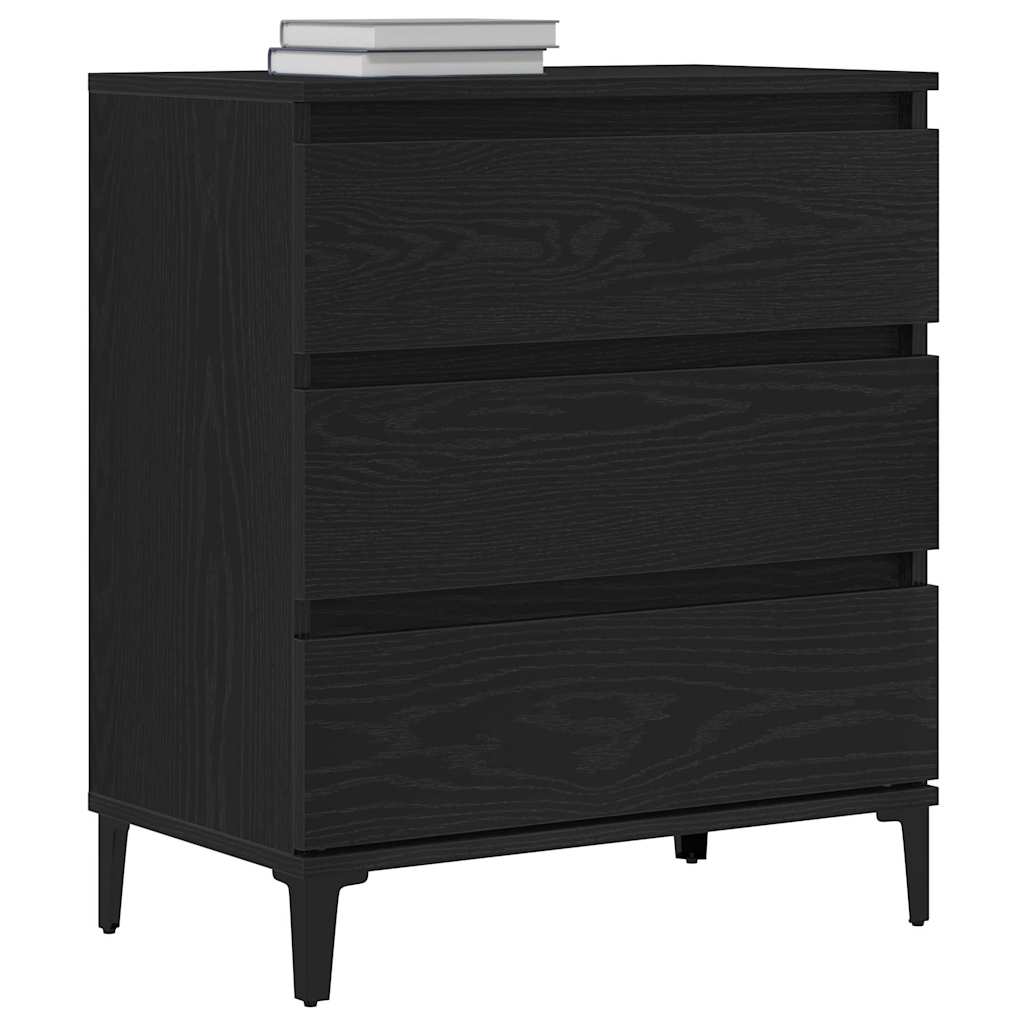 Vitrina Roble Negro 60 x 35 x 70 cm Madera contrachapada