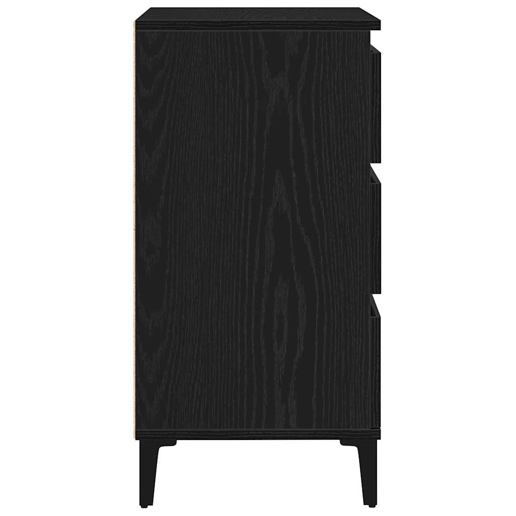 Vitrina Roble Negro 60 x 35 x 70 cm Madera contrachapada