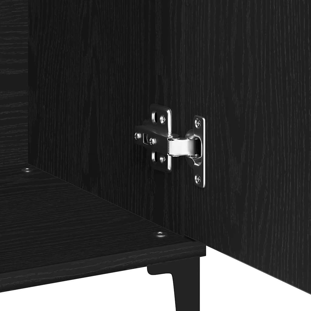Vitrina Roble Negro 104 x 35 x 70 cm Madera contrachapada
