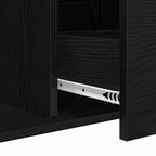 Vitrina Roble Negro 104 x 35 x 70 cm Madera contrachapada