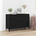 Vitrina Roble Negro 104 x 35 x 70 cm Madera contrachapada