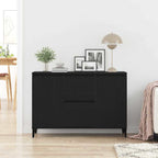 Vitrina Roble Negro 104 x 35 x 70 cm Madera contrachapada