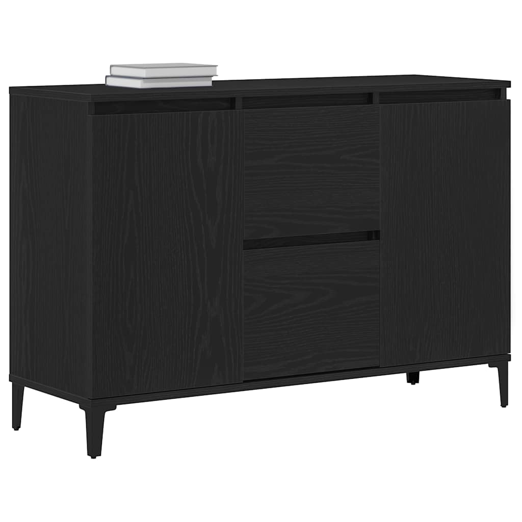 Vitrina Roble Negro 104 x 35 x 70 cm Madera contrachapada