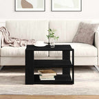Mesa de Café Roble Negro 58 x 58 x 40 cm Madera de ingeniería