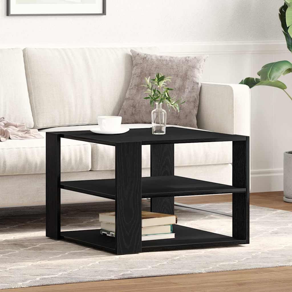 Mesa de Café Roble Negro 58 x 58 x 40 cm Madera de ingeniería