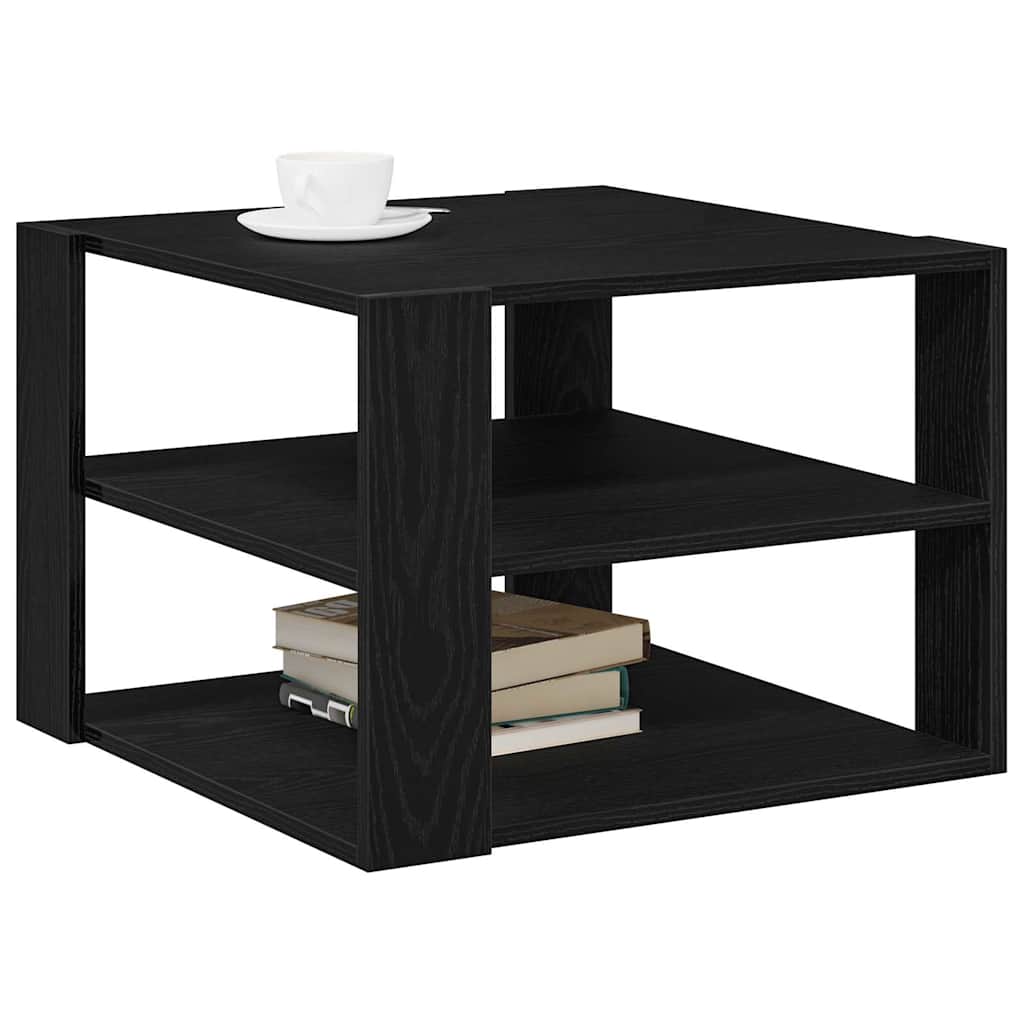 Mesa de Café Roble Negro 58 x 58 x 40 cm Madera de ingeniería