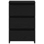 Armario de Noche con cajón 2 pcs Roble Negro 40 x 35 x 62,5 cm