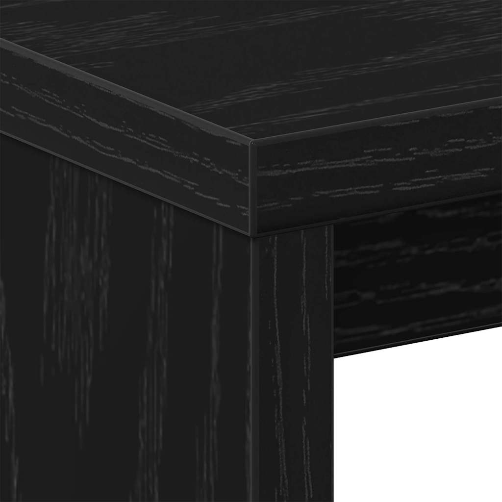 Armario de Noche 2 pcs Roble Negro 40 x 30 x 40 cm