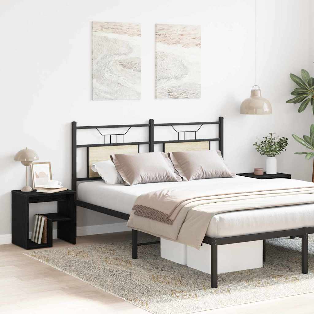 Armario de Noche 2 pcs Roble Negro 40 x 30 x 40 cm