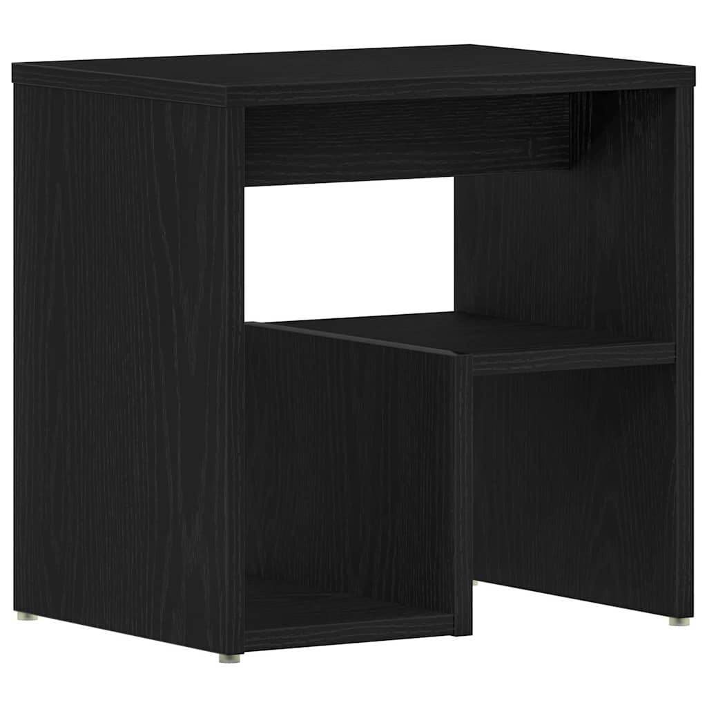 Armario de Noche 2 pcs Roble Negro 40 x 30 x 40 cm
