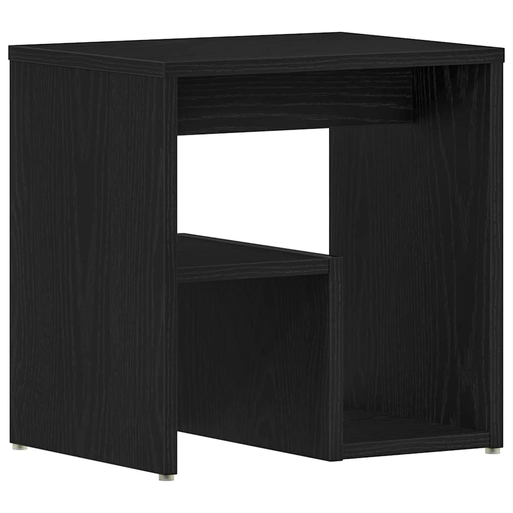 Armario de Noche 2 pcs Roble Negro 40 x 30 x 40 cm