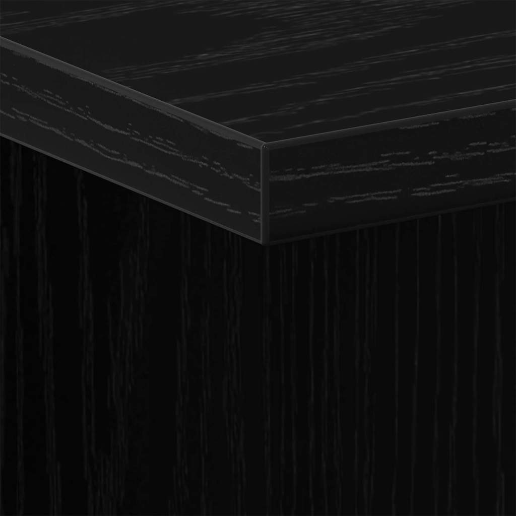 Armario de Noche 2 pcs Roble Negro 35 x 35 x 55 cm