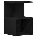 Armario de Noche 2 pcs Roble Negro 35 x 35 x 55 cm