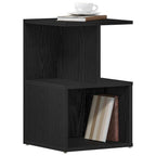 Armario de Noche 2 pcs Roble Negro 35 x 35 x 55 cm