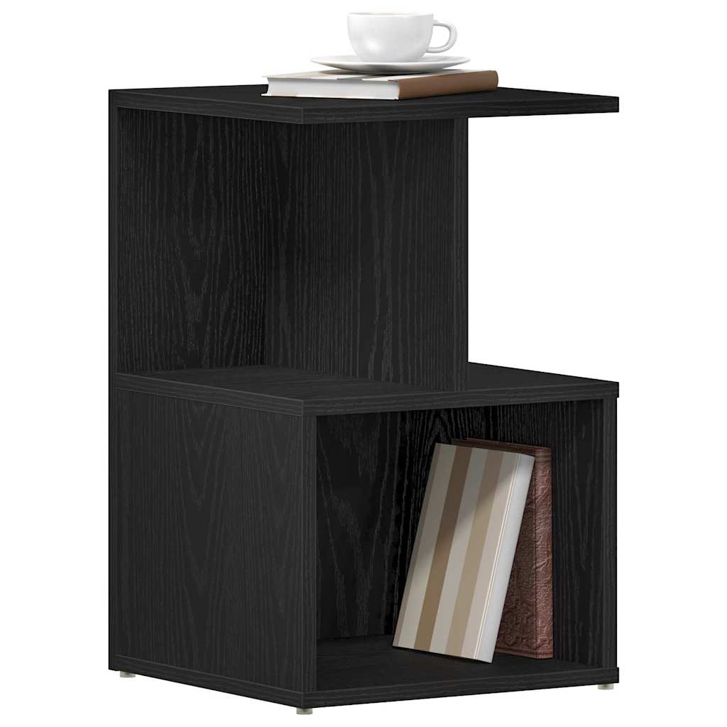 Armario de Noche 2 pcs Roble Negro 35 x 35 x 55 cm