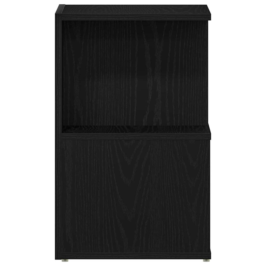 Armario de Noche 2 pcs Roble Negro 35 x 35 x 55 cm