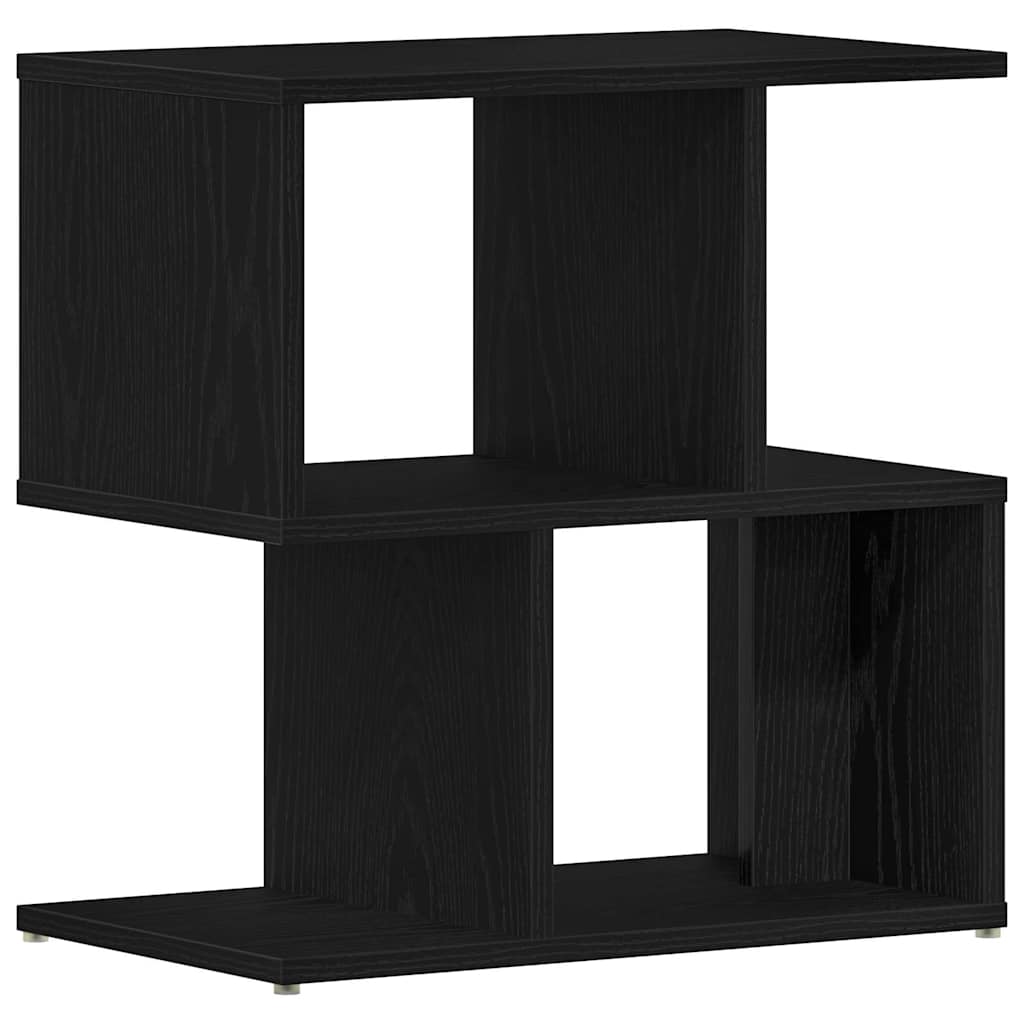 Armario de Noche 2 pcs Roble Negro 50 x 30 x 51,5 cm
