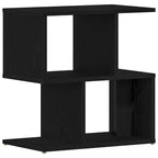 Armario de Noche 2 pcs Roble Negro 50 x 30 x 51,5 cm