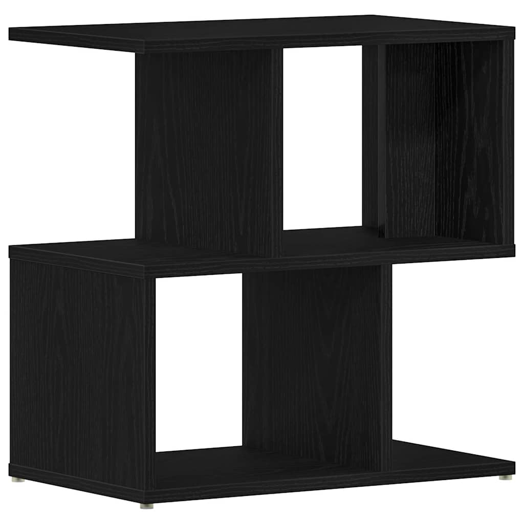 Armario de Noche 2 pcs Roble Negro 50 x 30 x 51,5 cm
