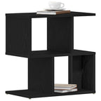 Armario de Noche 2 pcs Roble Negro 50 x 30 x 51,5 cm