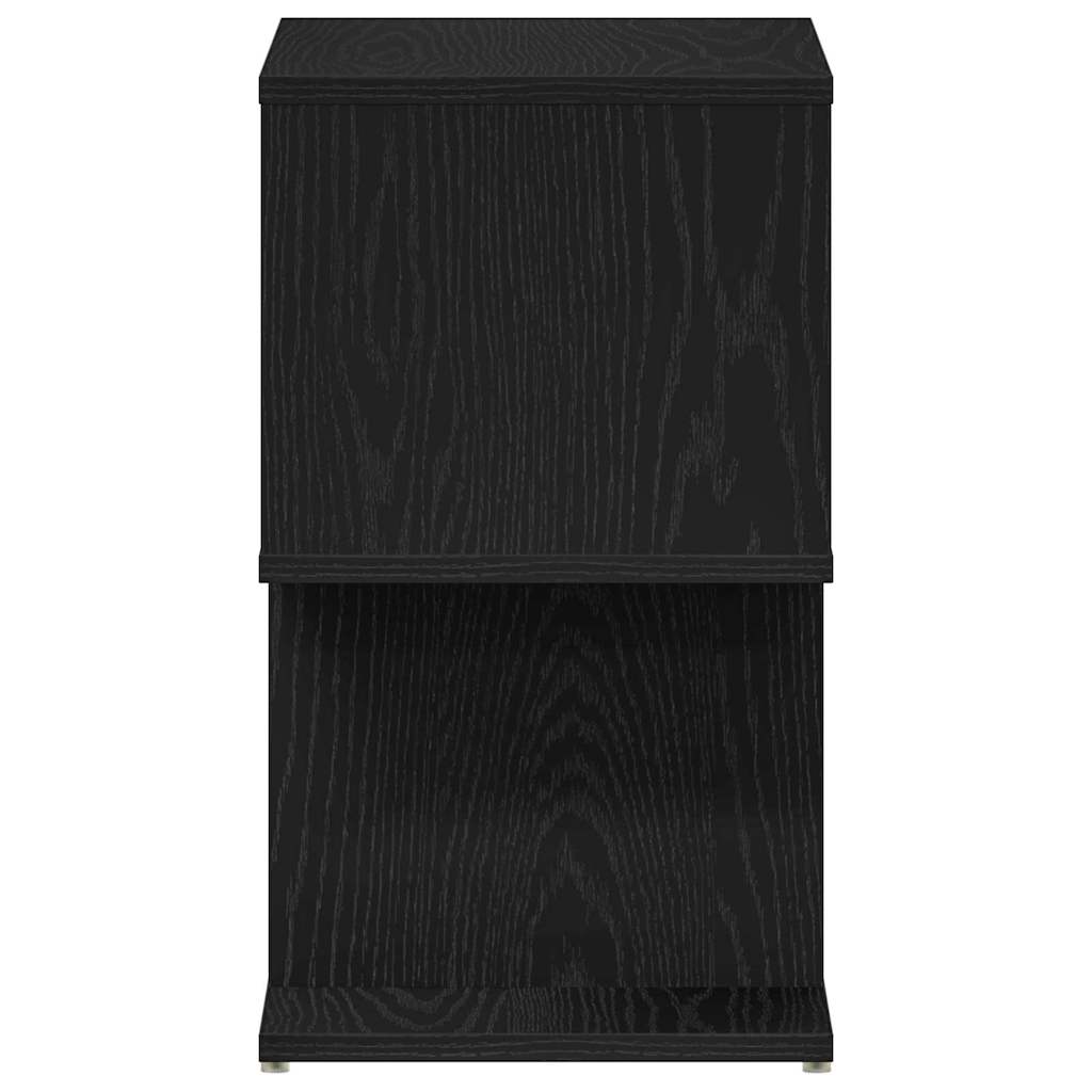 Armario de Noche 2 pcs Roble Negro 50 x 30 x 51,5 cm