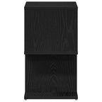 Armario de Noche 2 pcs Roble Negro 50 x 30 x 51,5 cm