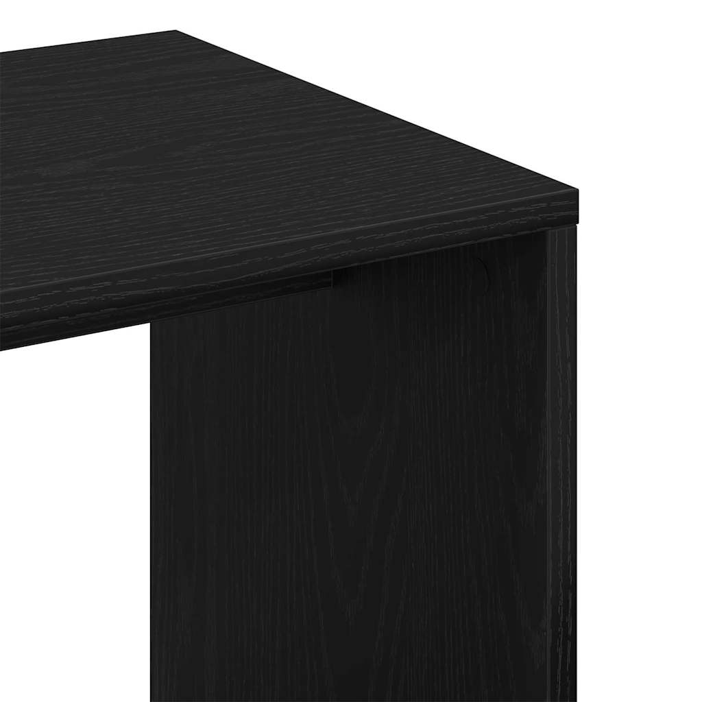 Mesa lateral Roble Negro 59 x 36 x 38 cm Madera de ingeniería