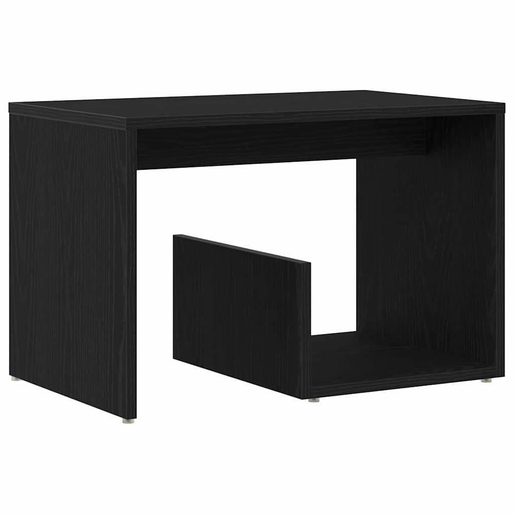Mesa lateral Roble Negro 59 x 36 x 38 cm Madera de ingeniería