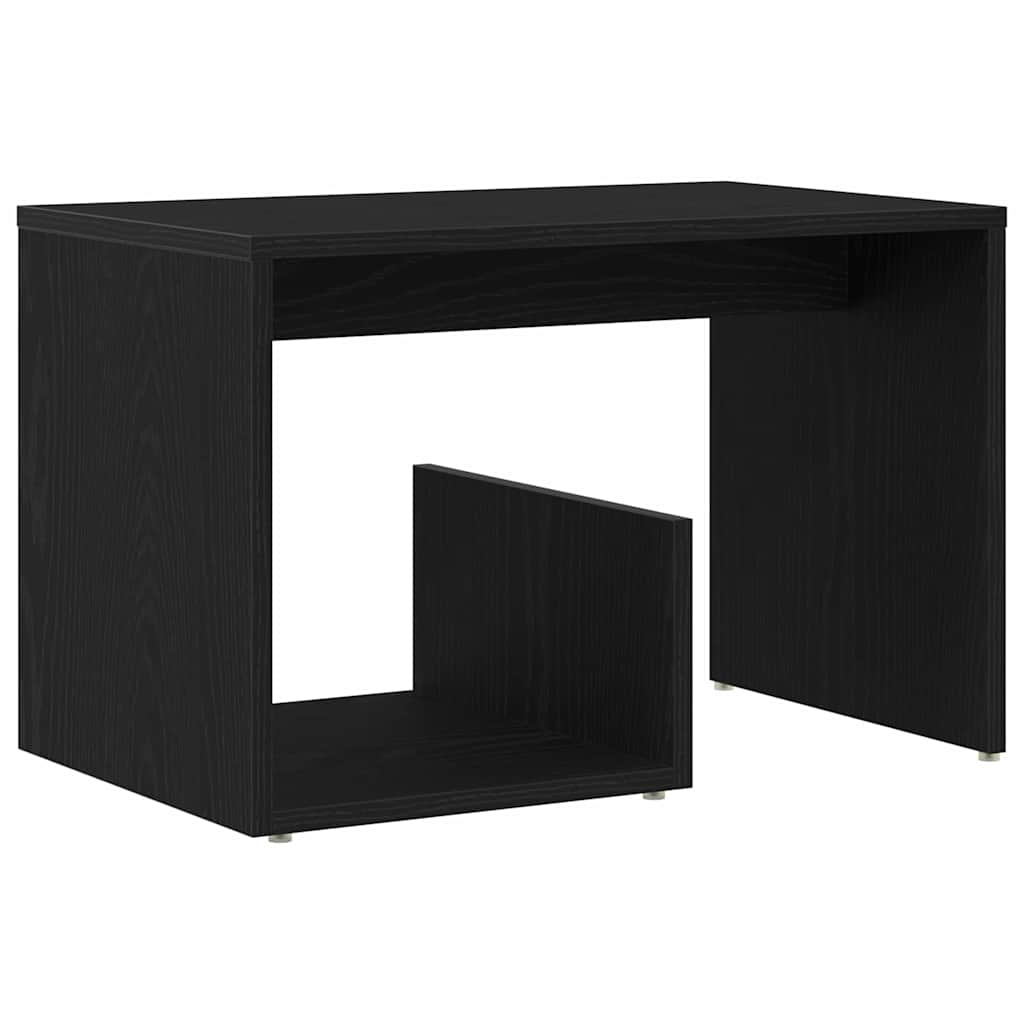 Mesa lateral Roble Negro 59 x 36 x 38 cm Madera de ingeniería