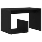 Mesa lateral Roble Negro 59 x 36 x 38 cm Madera de ingeniería