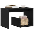 Mesa lateral Roble Negro 59 x 36 x 38 cm Madera de ingeniería