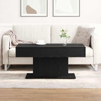 Mesa de Café Roble Negro 96 x 50 x 45 cm Madera de ingeniería