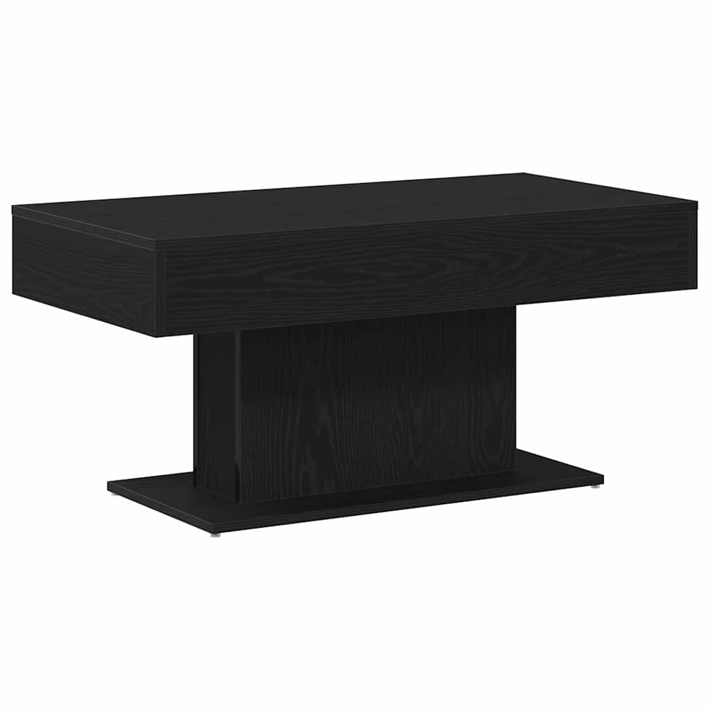 Mesa de Café Roble Negro 96 x 50 x 45 cm Madera de ingeniería