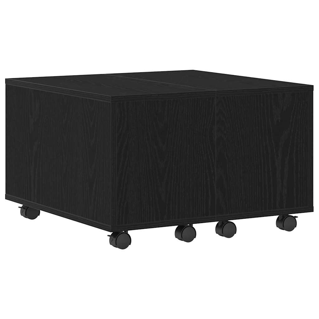 Mesa de Café Roble Negro 60 x 60 x 38 cm Madera de ingeniería