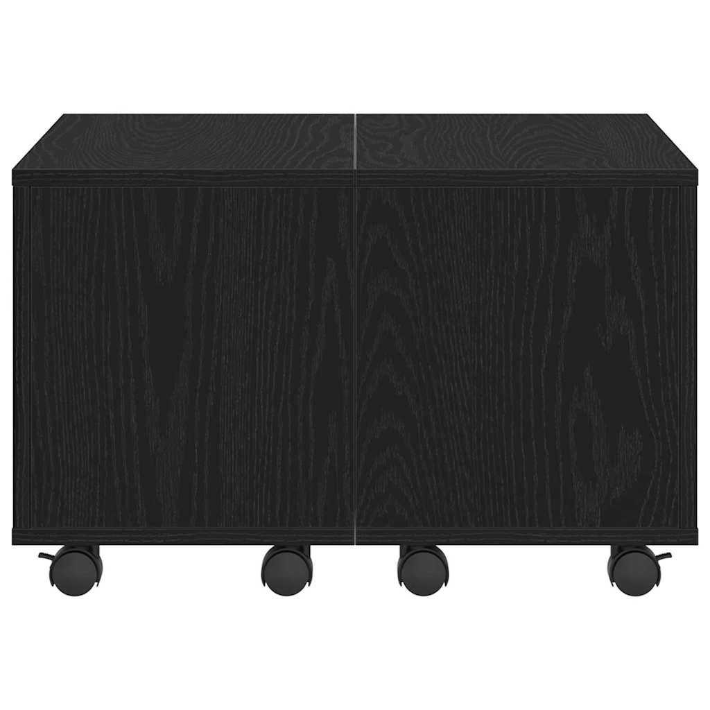 Mesa de Café Roble Negro 60 x 60 x 38 cm Madera de ingeniería
