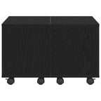 Mesa de Café Roble Negro 60 x 60 x 38 cm Madera de ingeniería