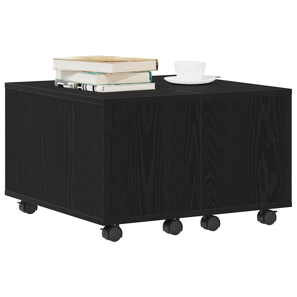 Mesa de Café Roble Negro 60 x 60 x 38 cm Madera de ingeniería