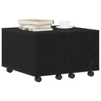 Mesa de Café Roble Negro 60 x 60 x 38 cm Madera de ingeniería