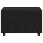 Mesa de Café Roble Negro 60 x 60 x 38 cm Madera de ingeniería