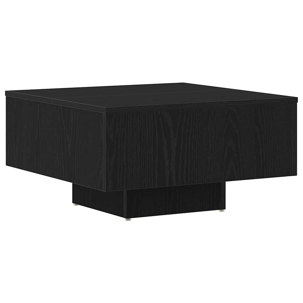 Mesa de Café Roble Negro 60 x 60 x 31,5 cm Madera de ingeniería